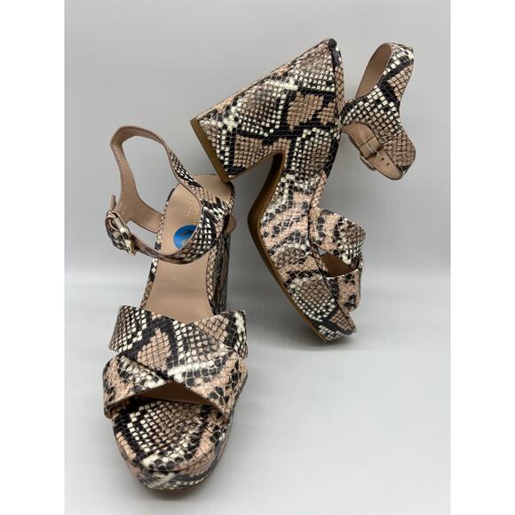 Kate Spade Women's Grace Leather Dressy Snake Print Platforms Size 10M - Picture 12 of 12